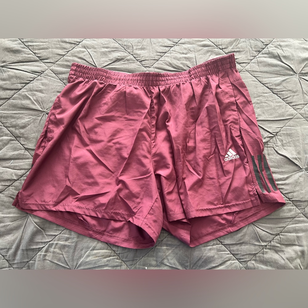 Adidas Mens Own The Run 5” Shorts XXL Burgundy